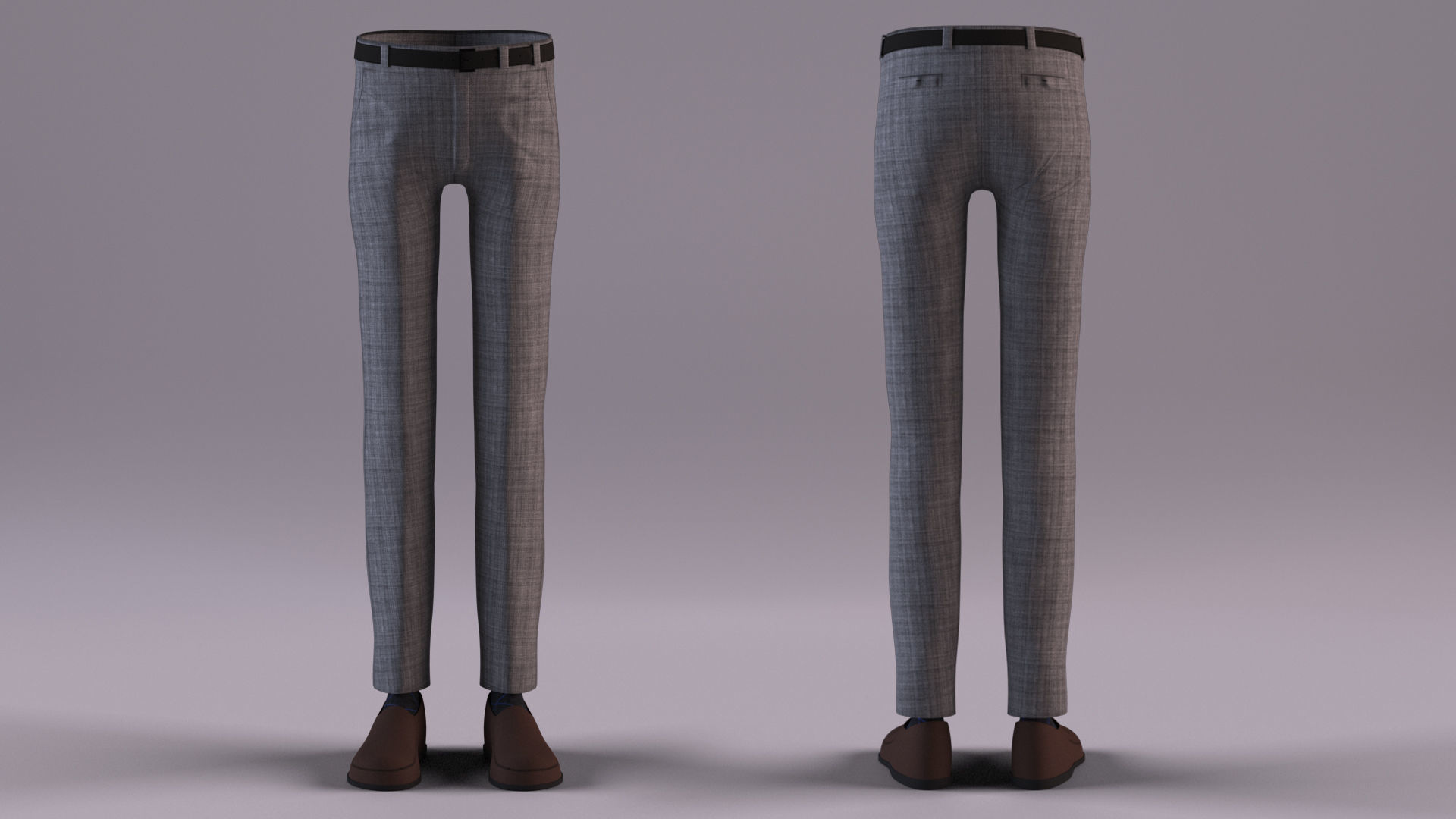 Cartoon Grandpa Non Rigged Low-poly 3D model_9