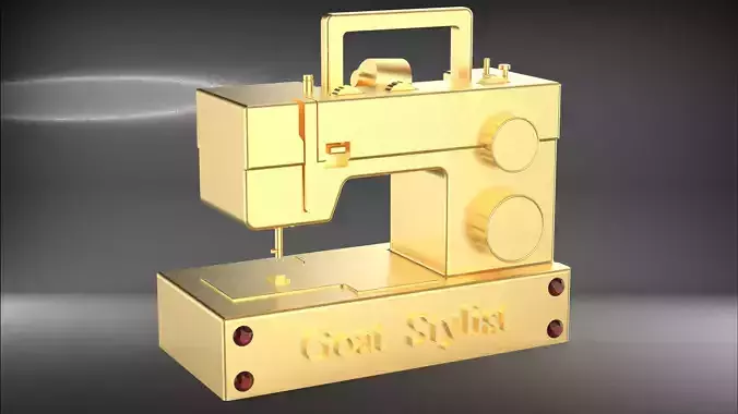 Sewing Machine pendant keychain ear rings 3D print model