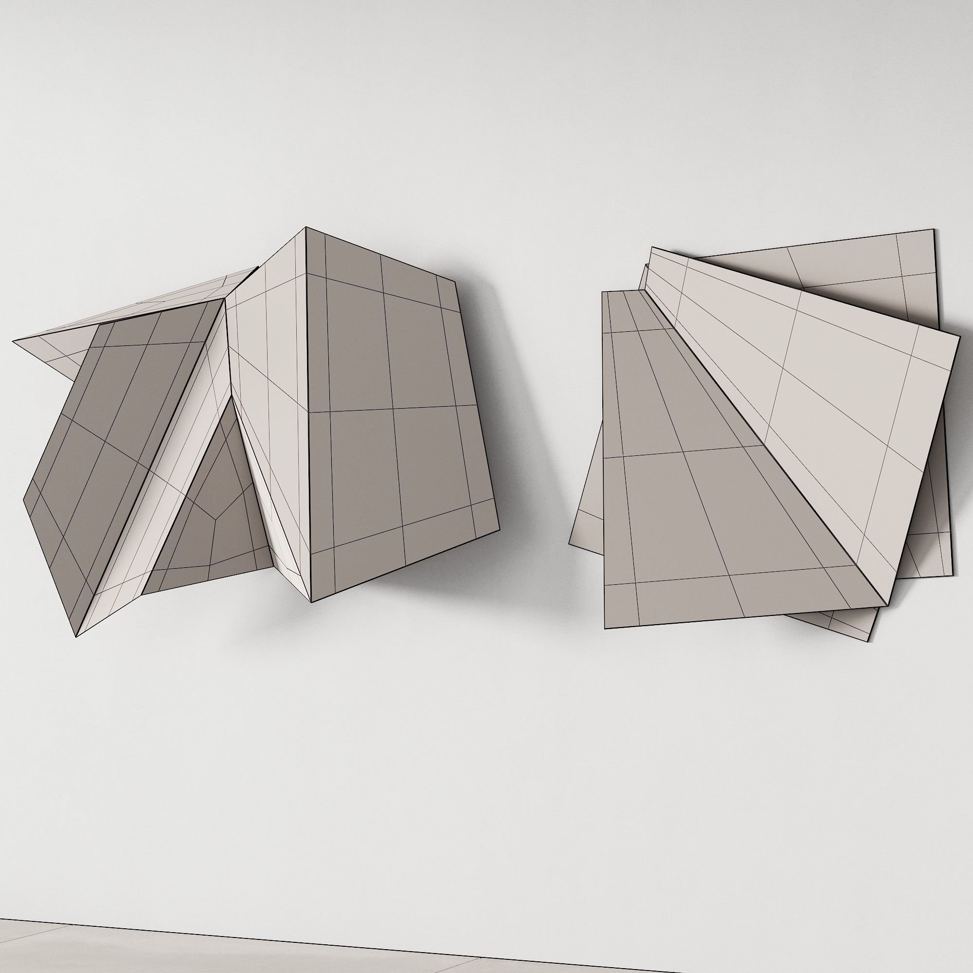 341 decorative wall art 18 minimal classic metal artwork 01 3D model_6