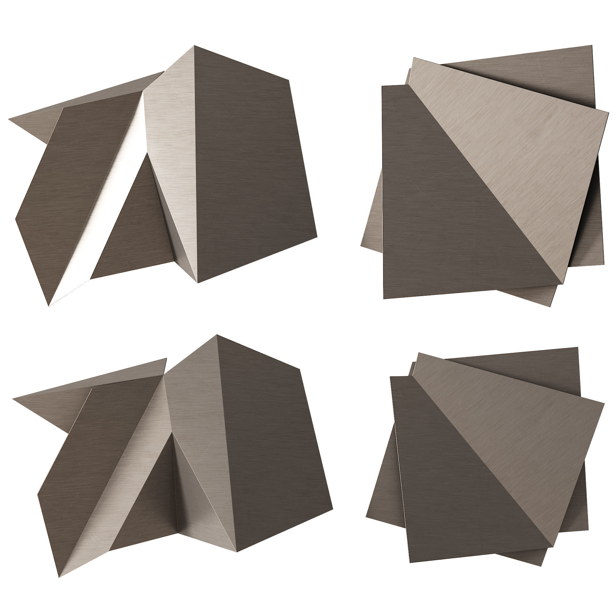 341 decorative wall art 18 minimal classic metal artwork 01 3D model_1