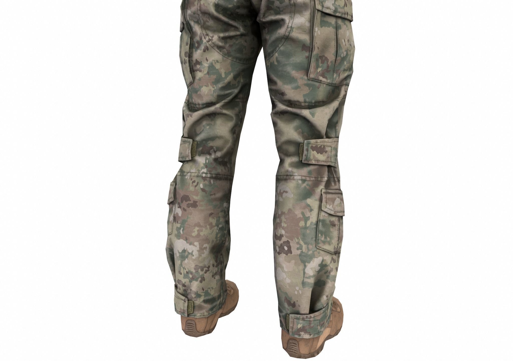 MILITARY Game Ready Crye G3 Uniform  Low-poly 3D model_23