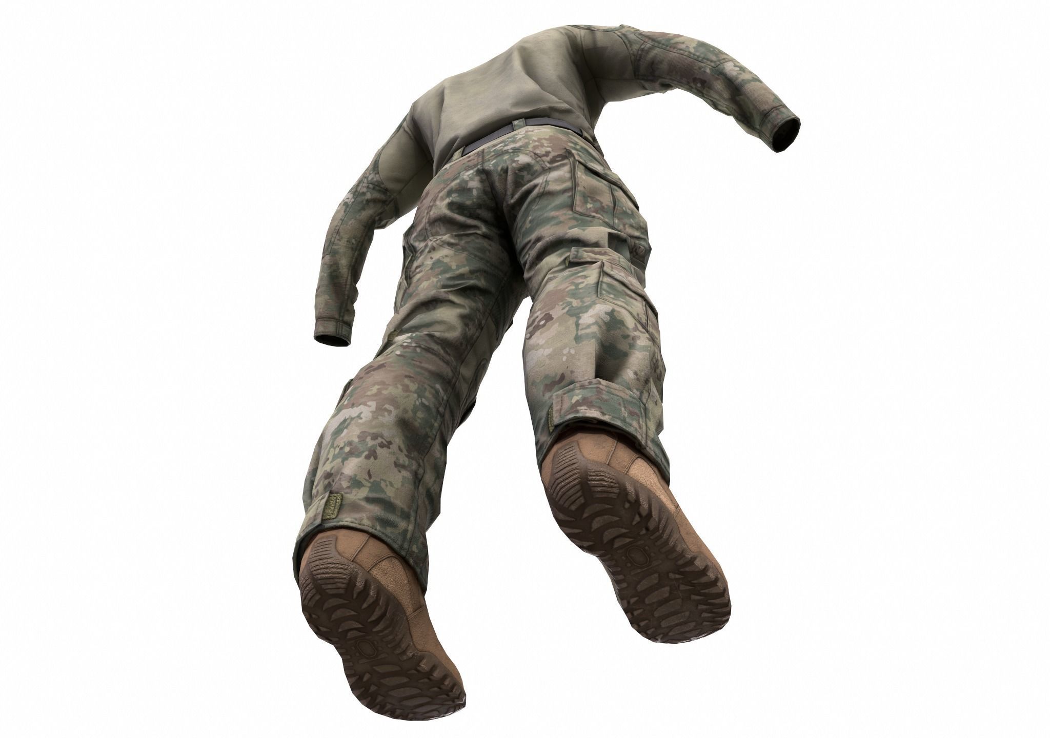 MILITARY Game Ready Crye G3 Uniform  Low-poly 3D model_25