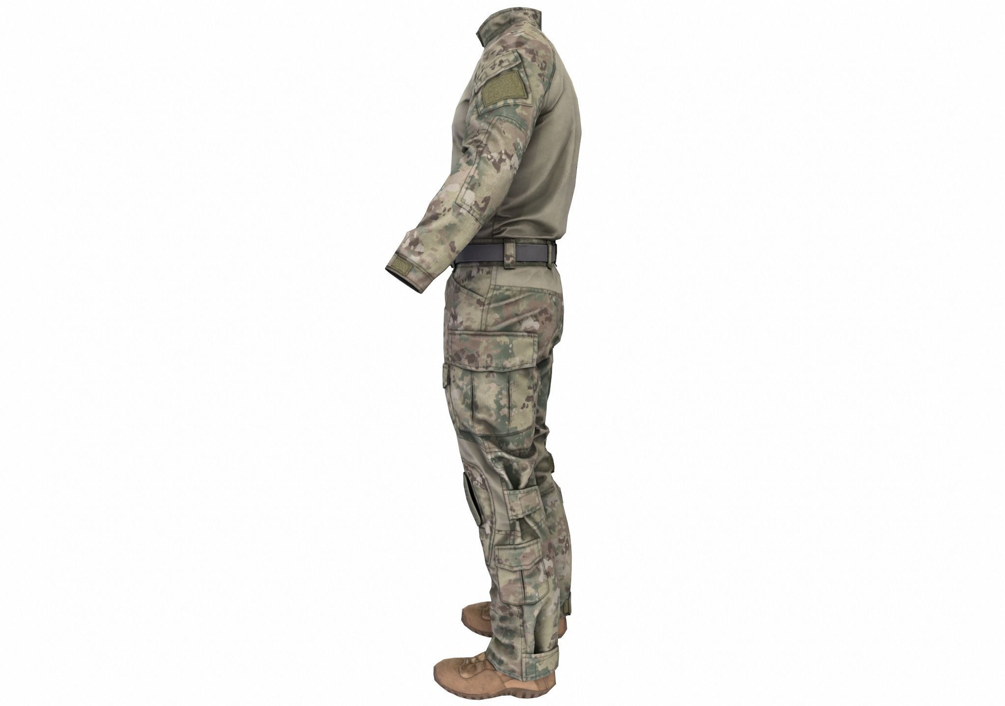 MILITARY Game Ready Crye G3 Uniform  Low-poly 3D model_15