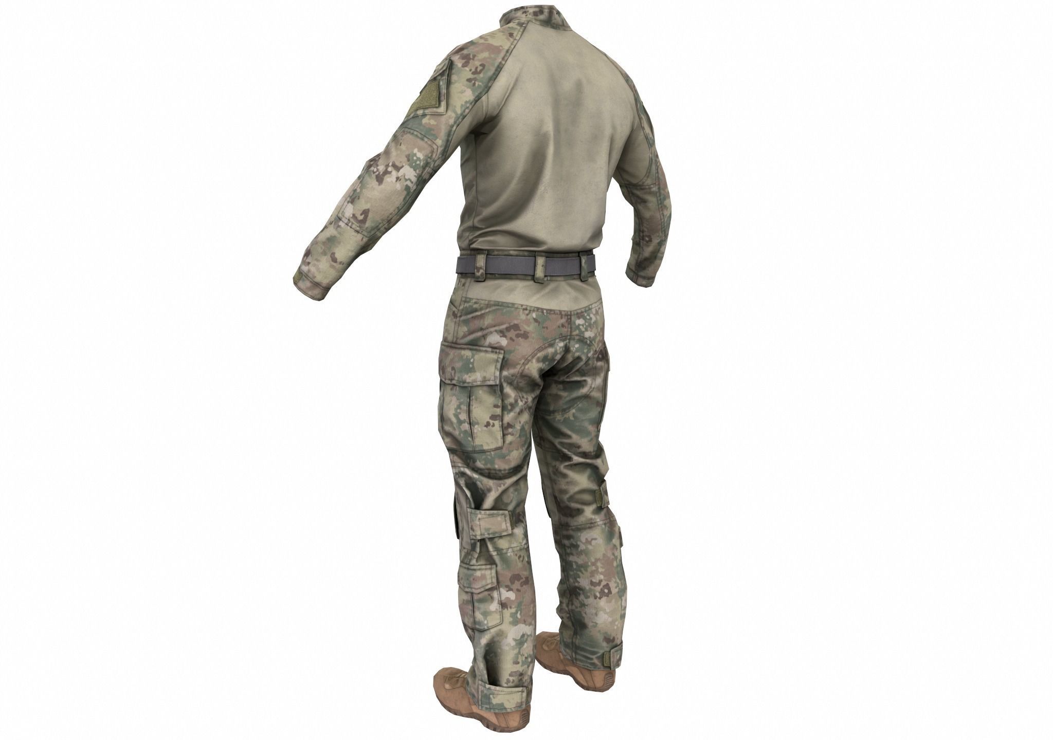 MILITARY Game Ready Crye G3 Uniform  Low-poly 3D model_13