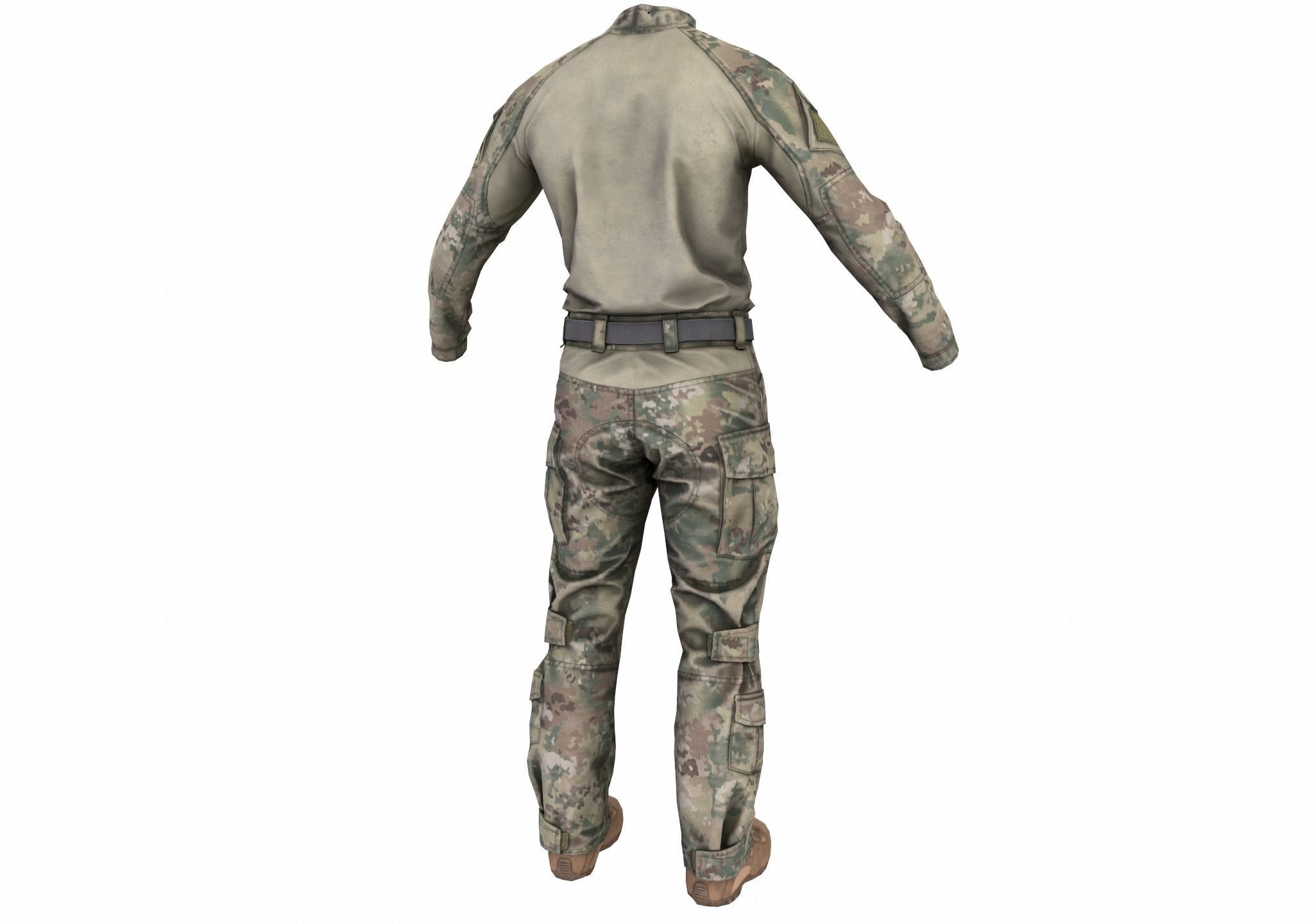 MILITARY Game Ready Crye G3 Uniform  Low-poly 3D model_10