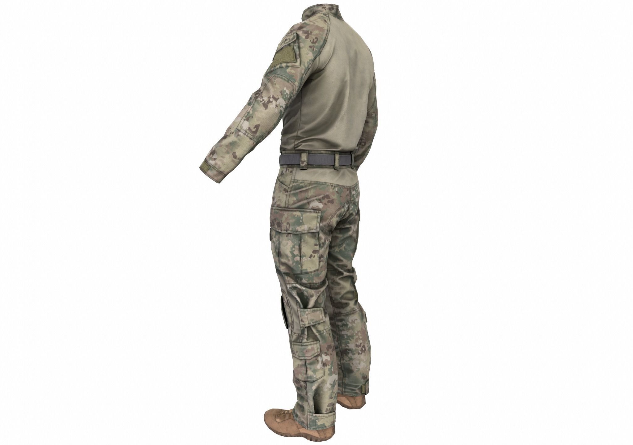 MILITARY Game Ready Crye G3 Uniform  Low-poly 3D model_14