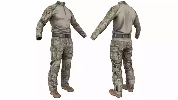 MILITARY Game Ready Crye G3 Uniform  Low-poly 3D model