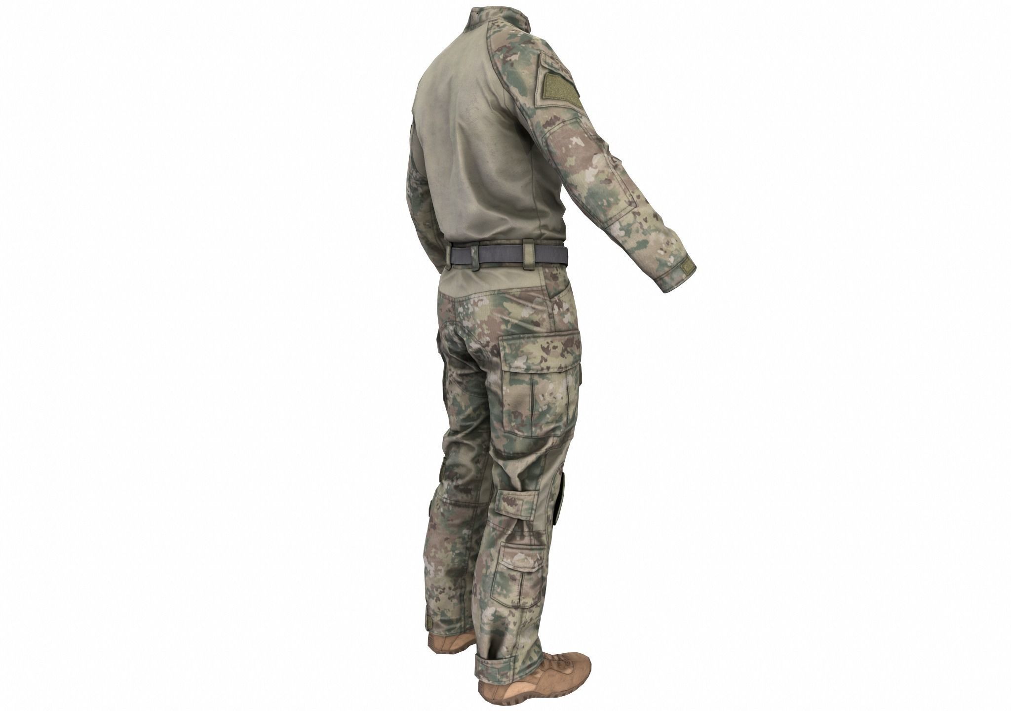 MILITARY Game Ready Crye G3 Uniform  Low-poly 3D model_8