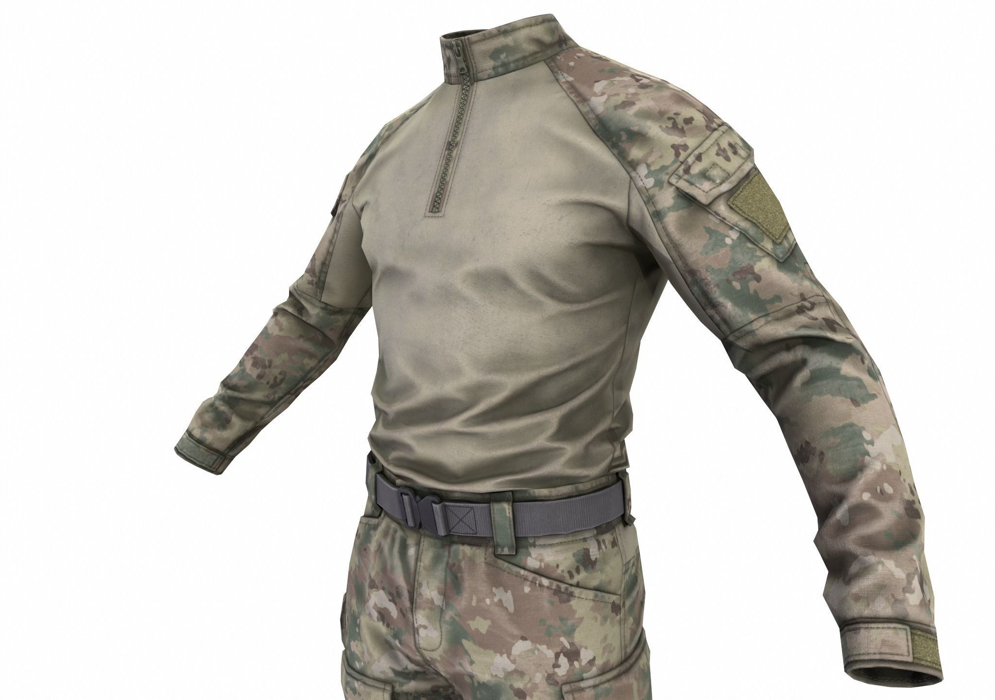 MILITARY Game Ready Crye G3 Uniform  Low-poly 3D model_20