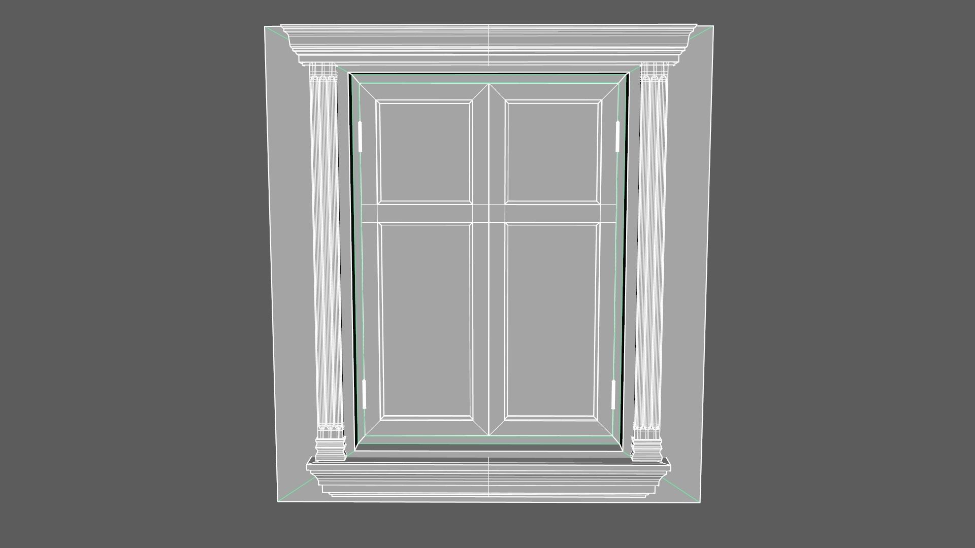 Window Styles Exterior Architecture Facade Design Residential  Free low-poly 3D model_8