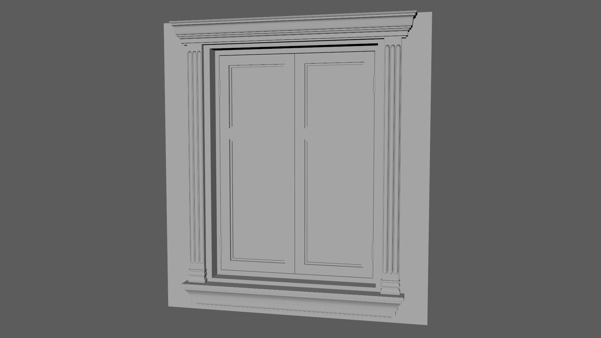 Window Styles Exterior Architecture Facade Design Residential  Free low-poly 3D model_2