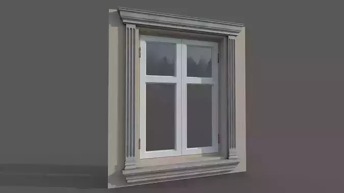 Window Styles Exterior Architecture Facade Design Residential  Free low-poly 3D model