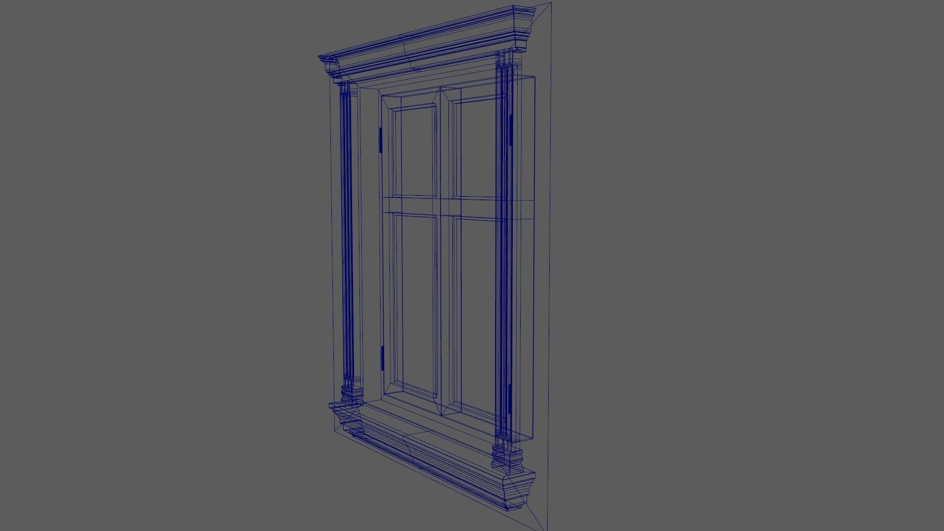 Window Styles Exterior Architecture Facade Design Residential  Free low-poly 3D model_7