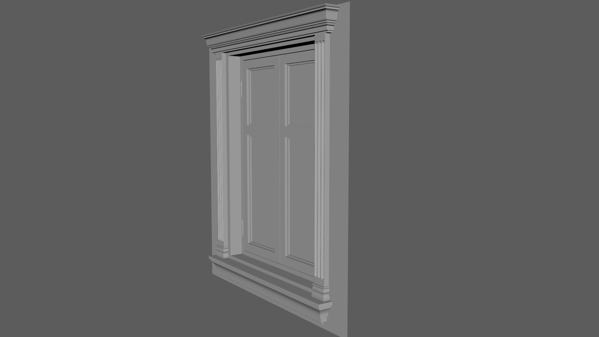 Window Styles Exterior Architecture Facade Design Residential  Free low-poly 3D model_5