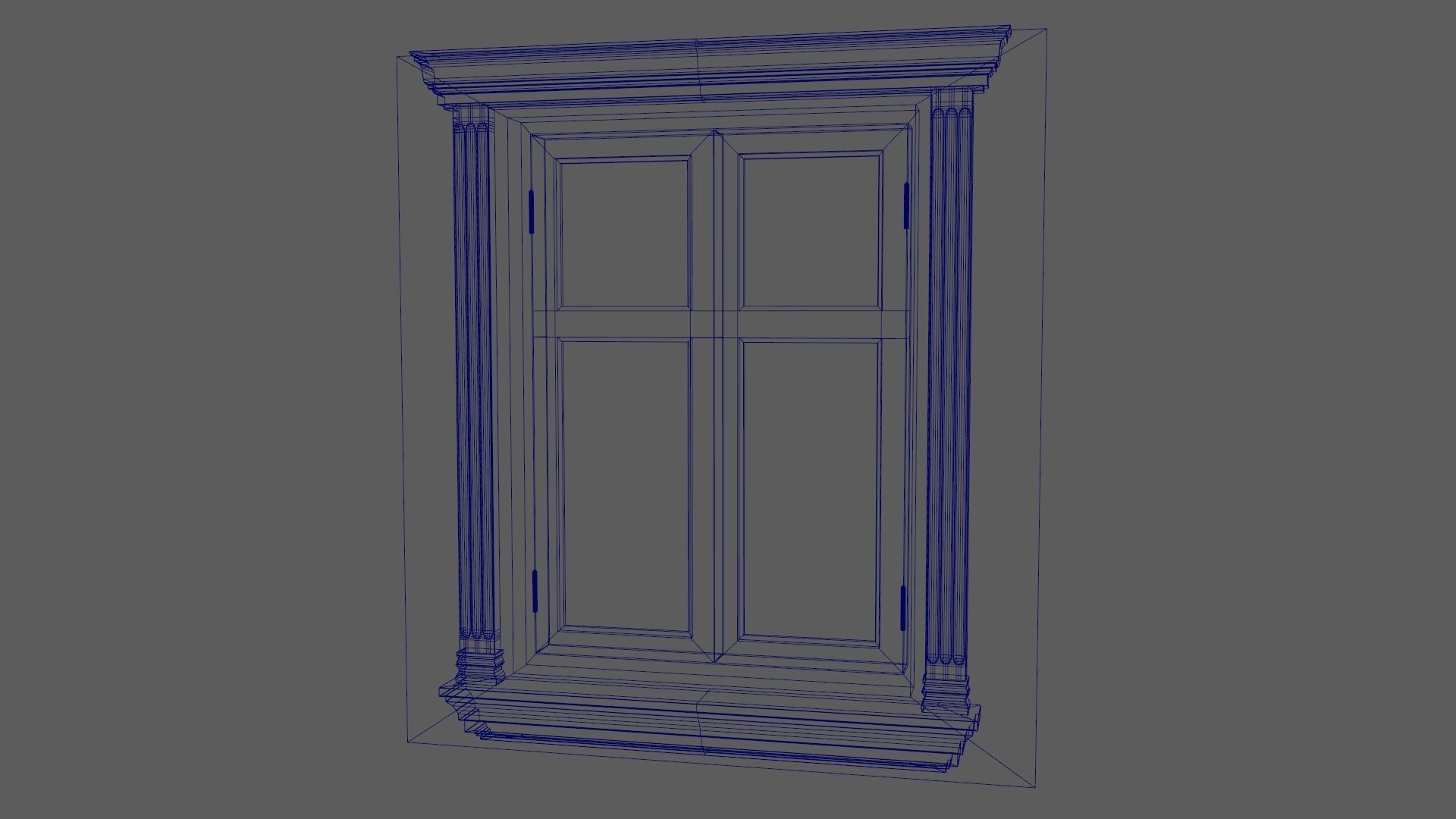 Window Styles Exterior Architecture Facade Design Residential  Free low-poly 3D model_4