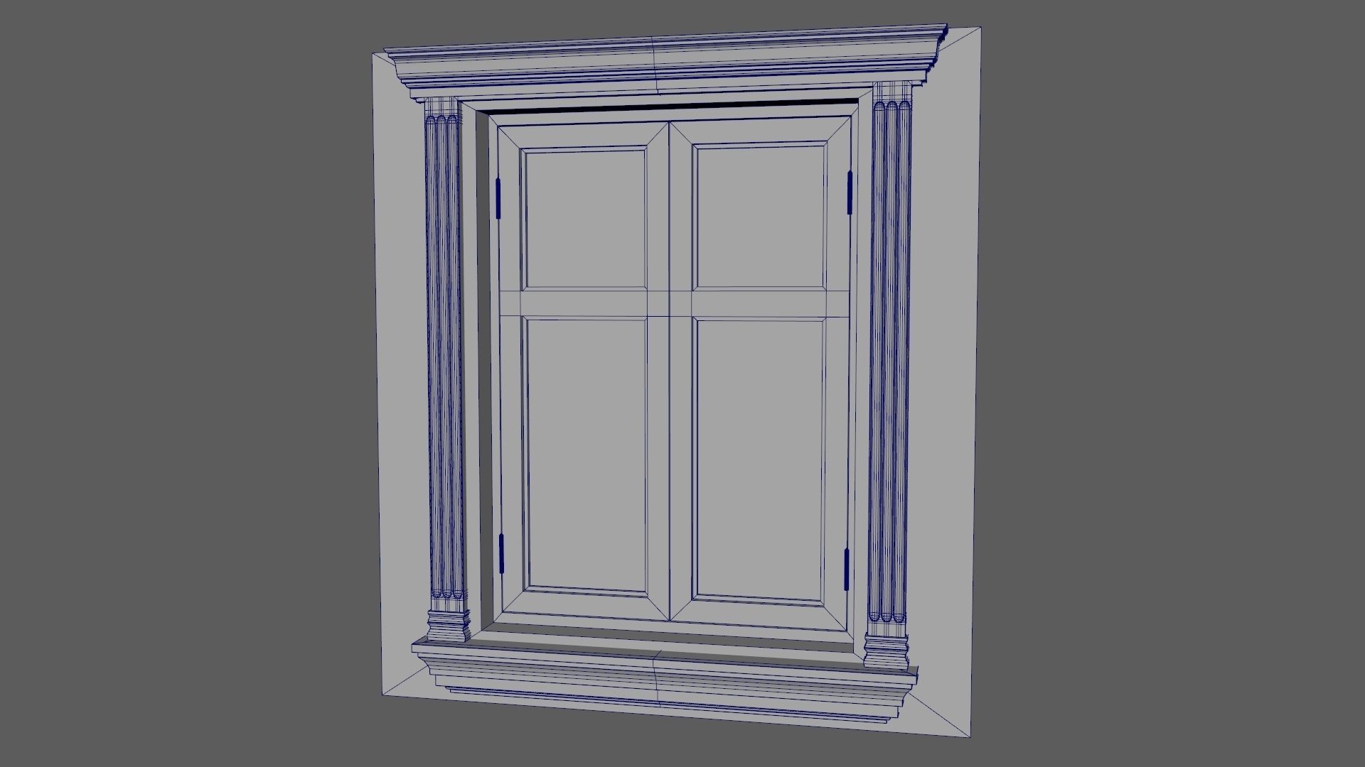 Window Styles Exterior Architecture Facade Design Residential  Free low-poly 3D model_3