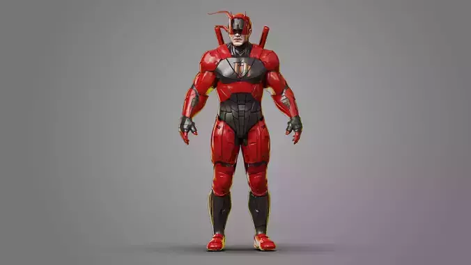 Daredevil Armor Scifi suit 3d model print  3D model