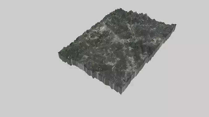 Atlanta City  Low-poly 3D model