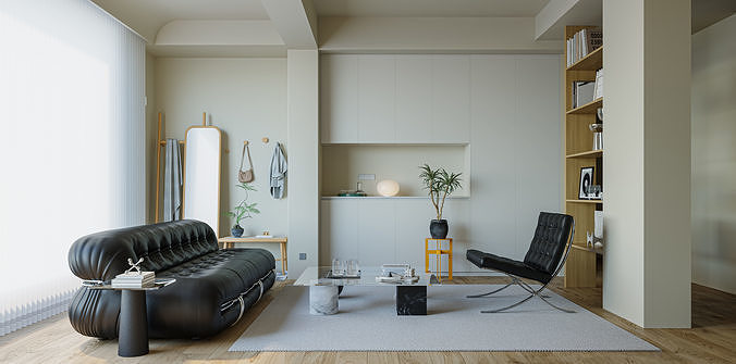 3D Model of Modern Apartment Interior Design 3D model 4