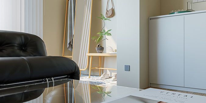 3D Model of Modern Apartment Interior Design 3D model 7