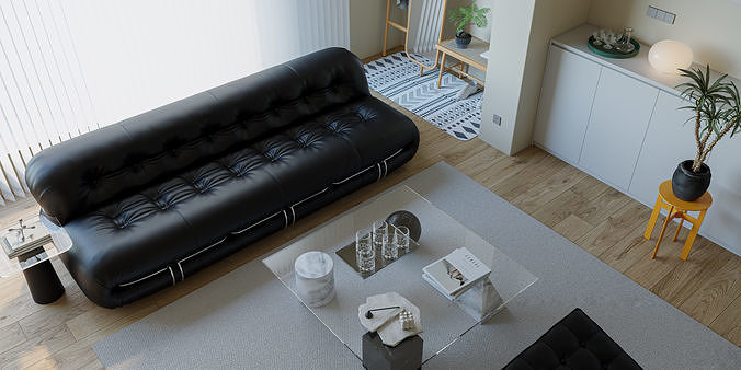 3D Model of Modern Apartment Interior Design 3D model 2