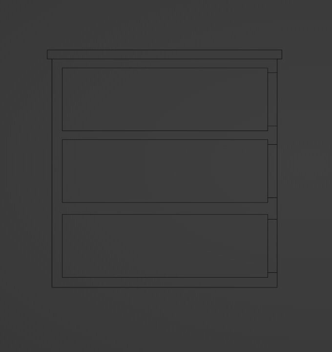 Wooden BookShelf or Counter LowPoly Game Ready Low-poly 3D model_4