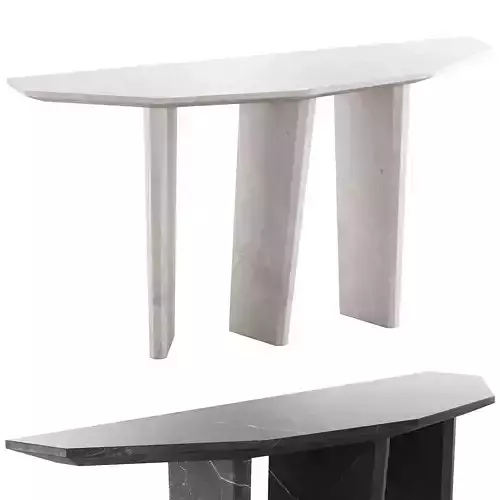 347 1 DIBS Minimalistic Console Table Lacquered in Glossy Finish