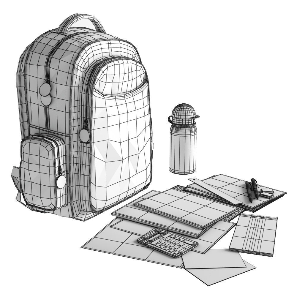 Backpack Spider man 3D model_7