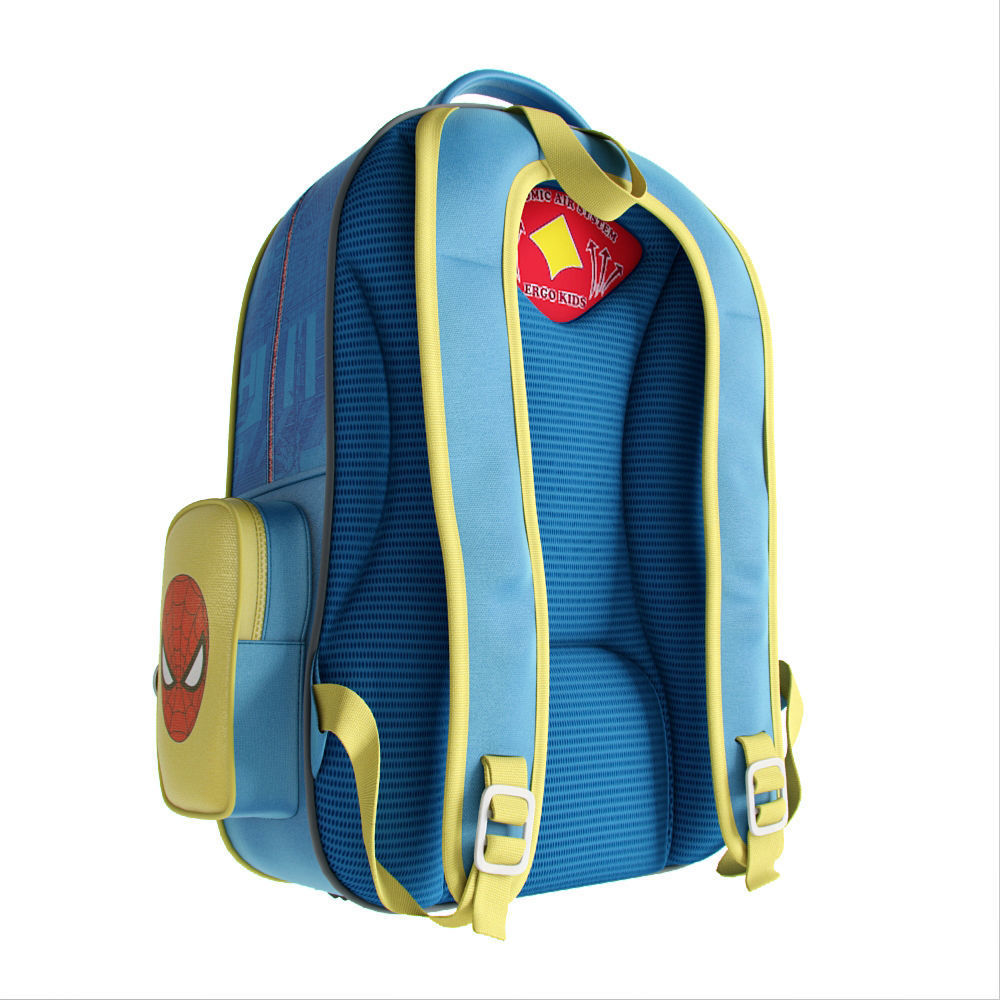 Backpack Spider man 3D model_3