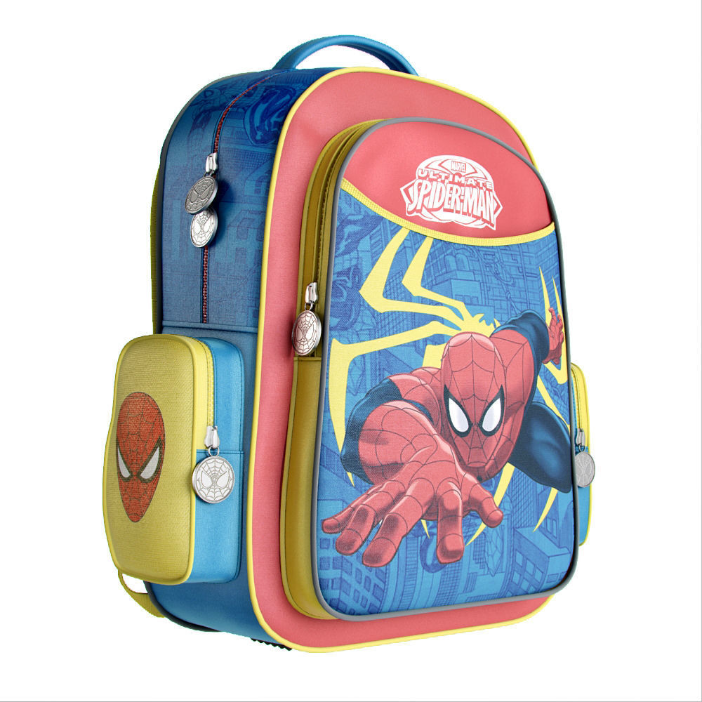 Backpack Spider man 3D model_2