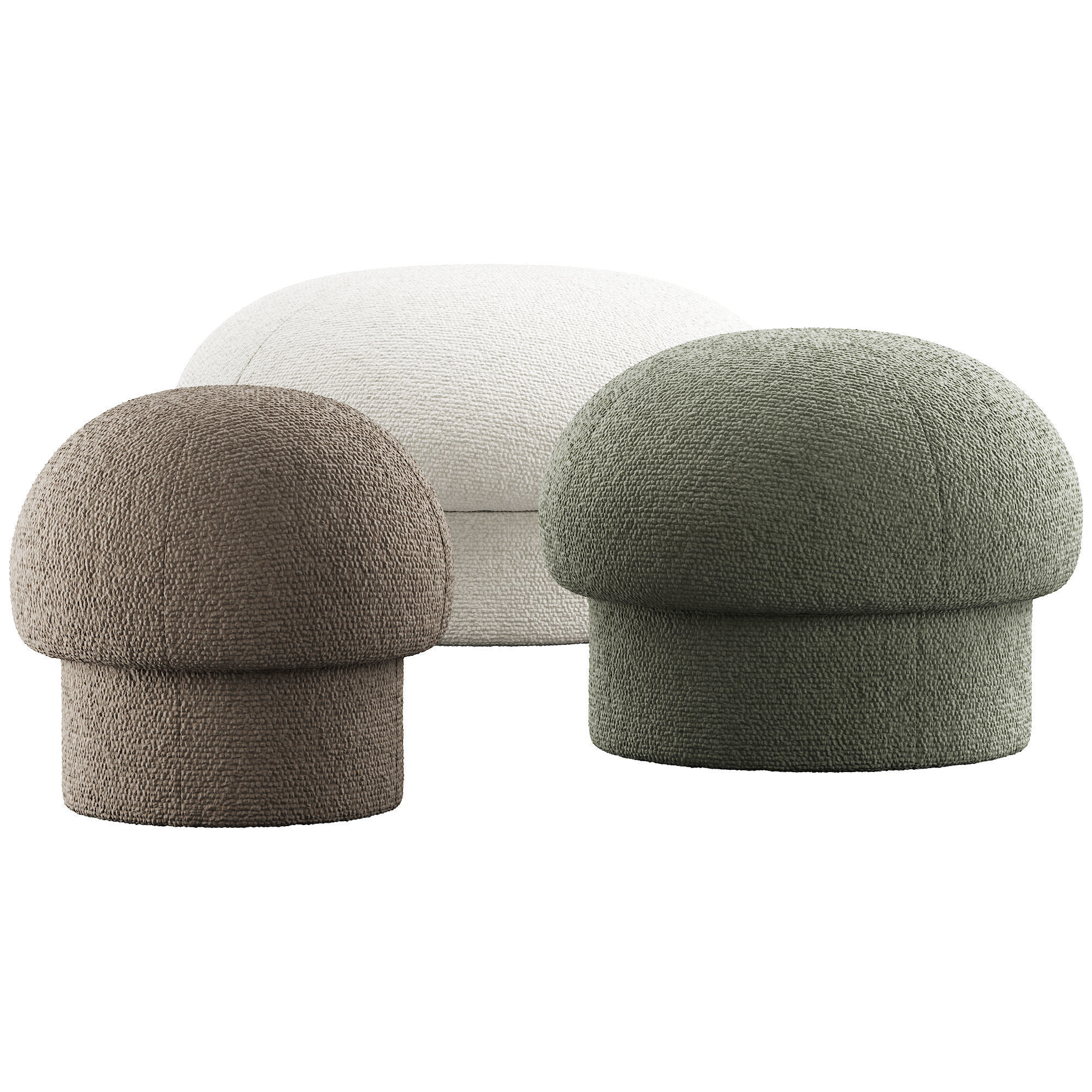 351 Uno Pouf Stool and Ottoman by Design House Stockholm 3D model_1