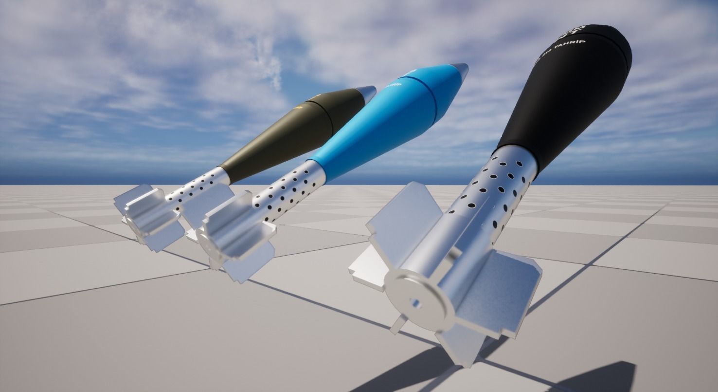 81mm MOD 214 Mortar Ammunition Low-poly 3D model_3