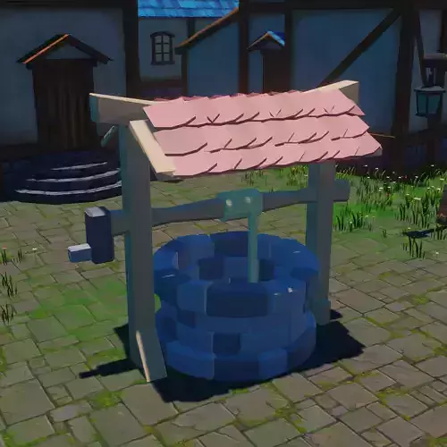 Medieval LowPoly Well