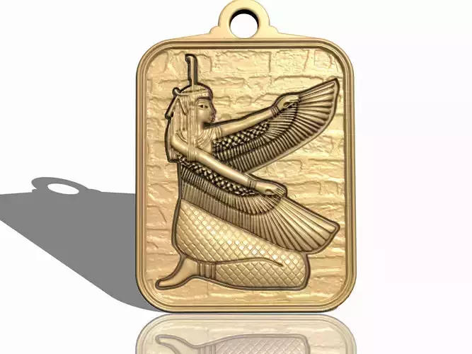 Isis Egyptian Queen Pendant M01 3D print model
