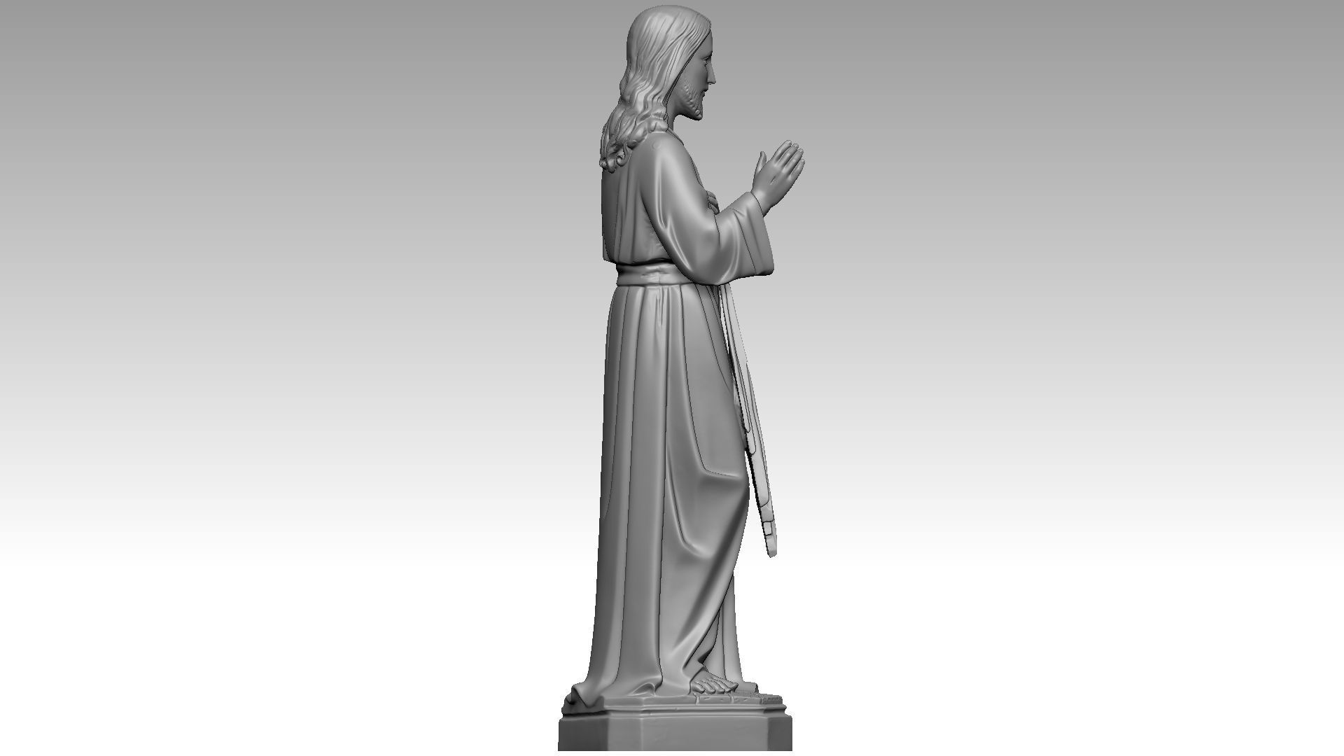 Devine Mercy - Jesus Christ 3D print model_2