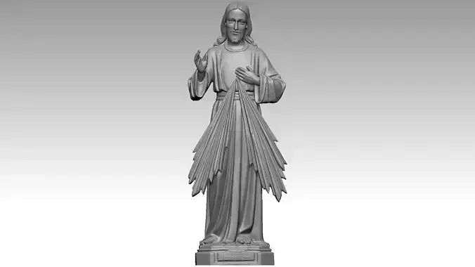 Devine Mercy - Jesus Christ 3D print model