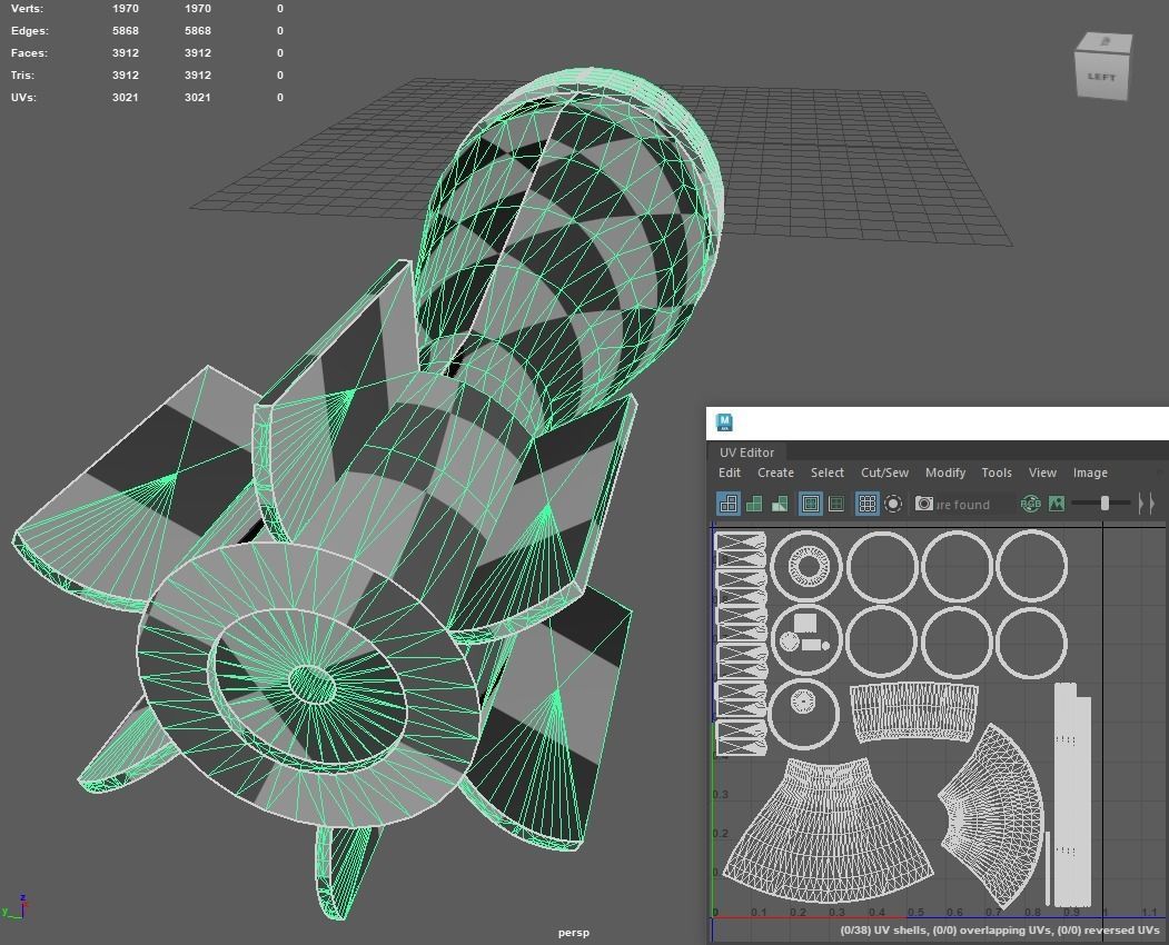 81mm M43A1B1 Mortar Ammunition Low-poly 3D model_5