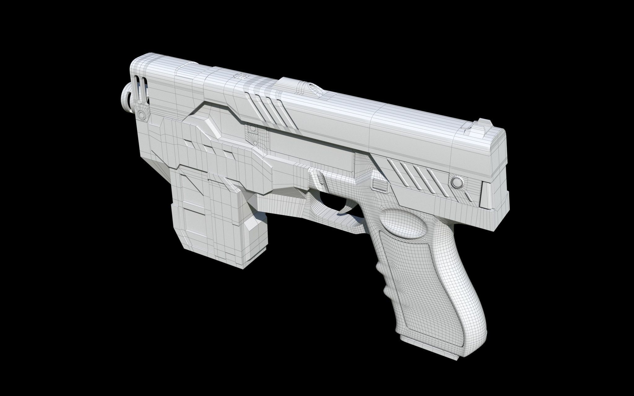 The Lawgiver MK2 Judge Dredd  3D model_8