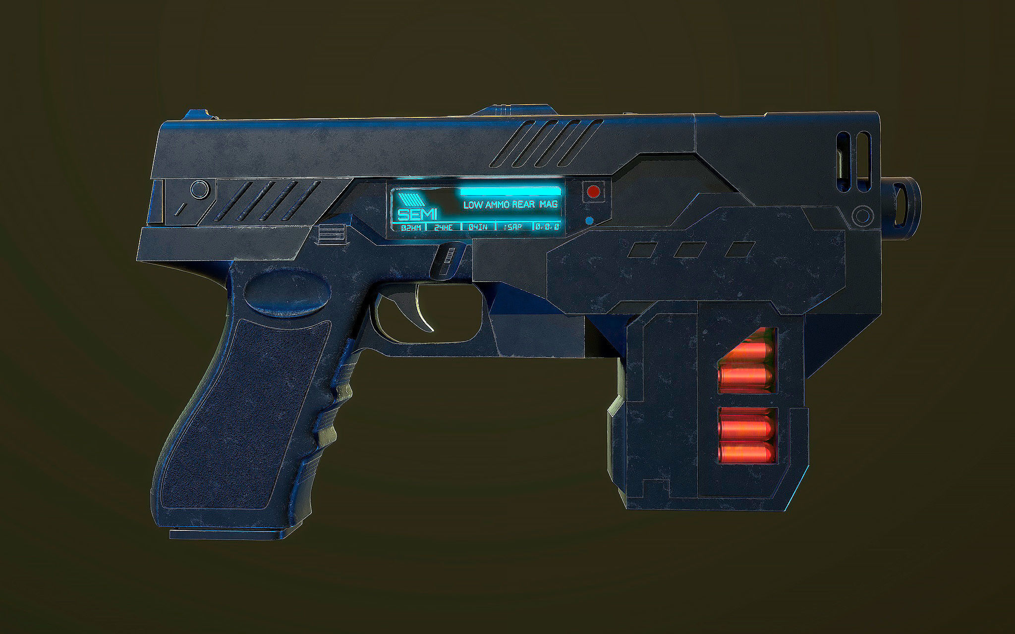 The Lawgiver MK2 Judge Dredd  3D model_1