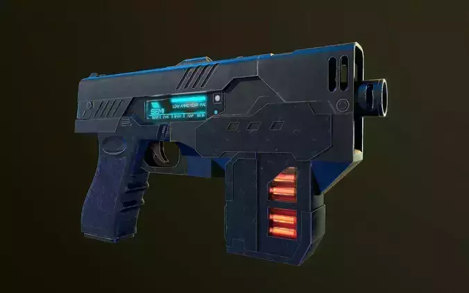 The Lawgiver MK2 Judge Dredd  3D model