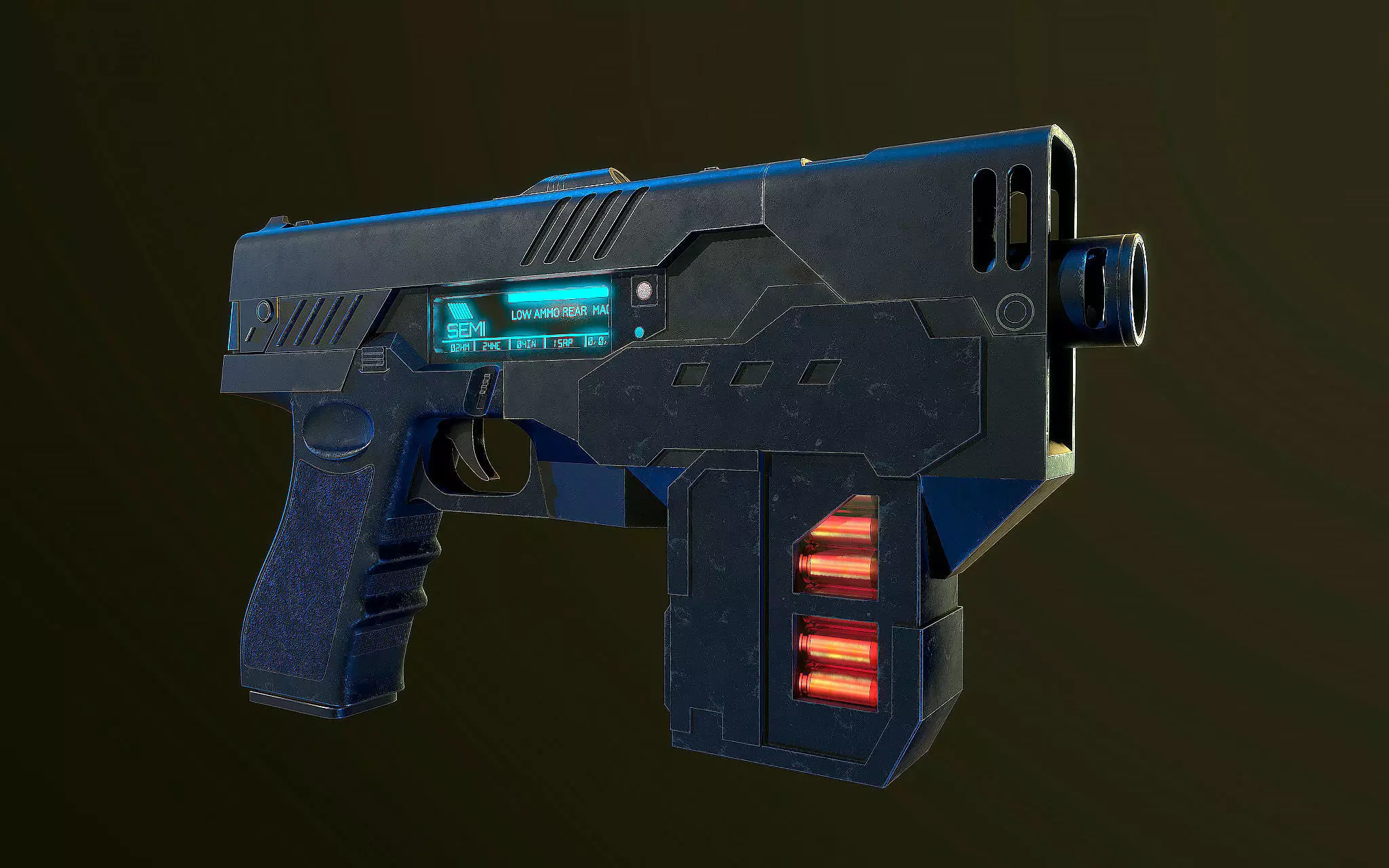 The Lawgiver MK2 Judge Dredd  3D model_0