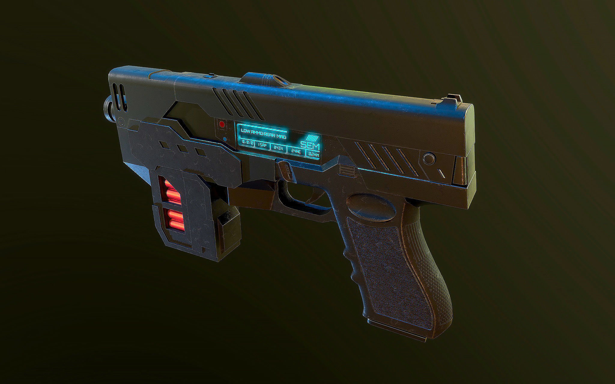 The Lawgiver MK2 Judge Dredd  3D model_3