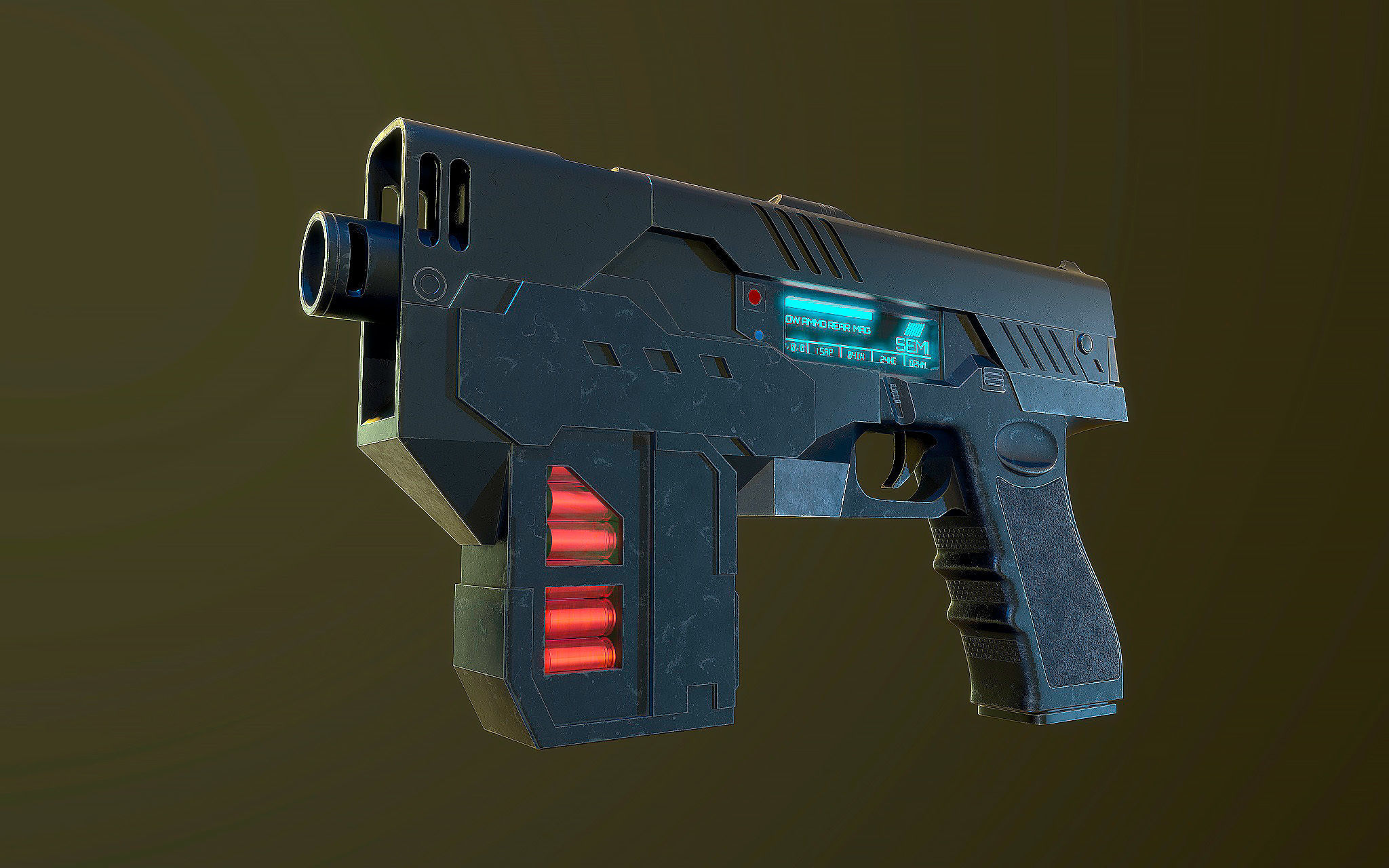 The Lawgiver MK2 Judge Dredd  3D model_4