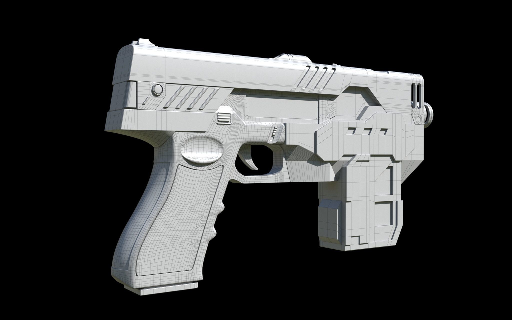 The Lawgiver MK2 Judge Dredd  3D model_6