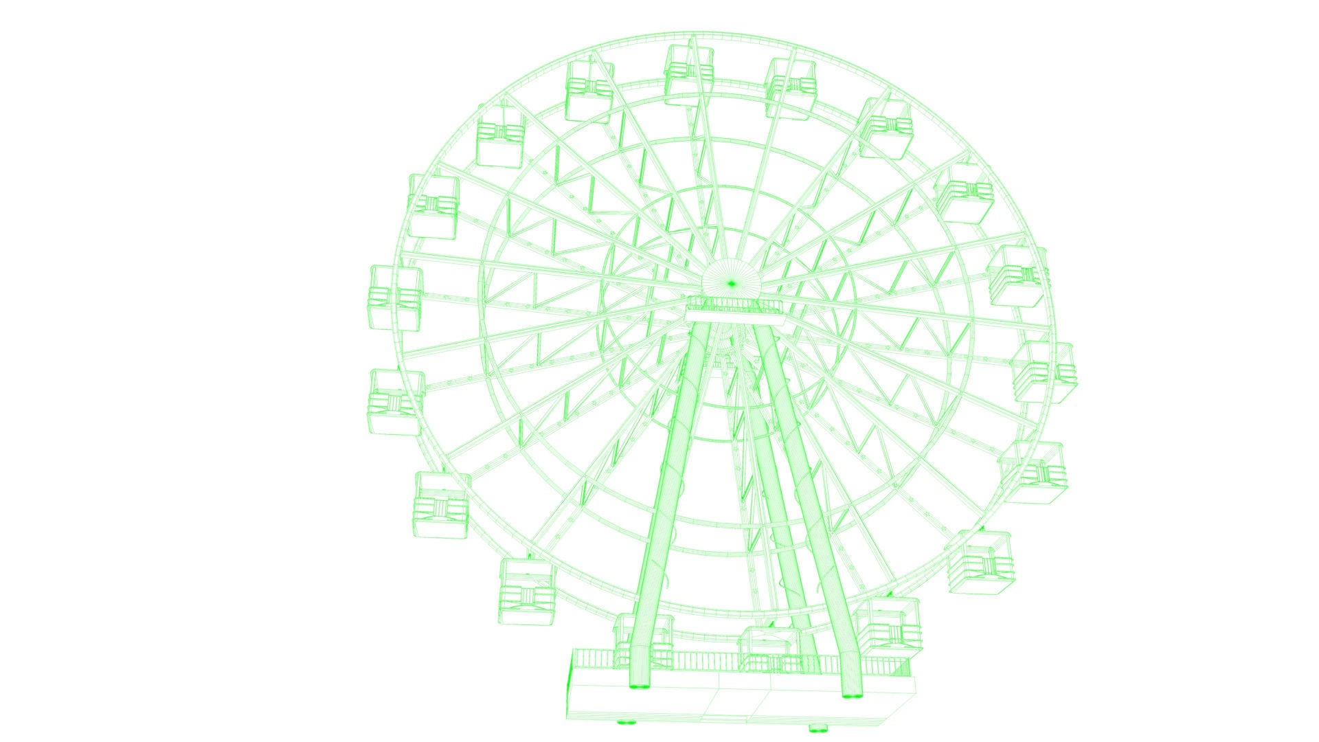 Ferris Wheel  3D model_13