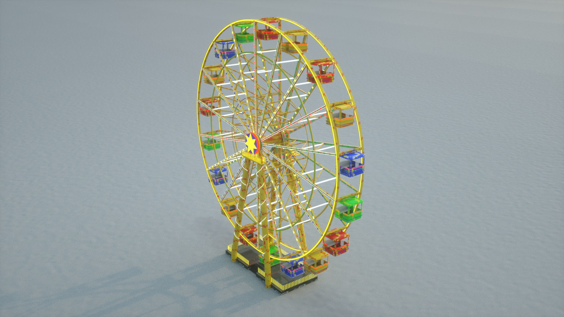 Ferris Wheel  3D model_4