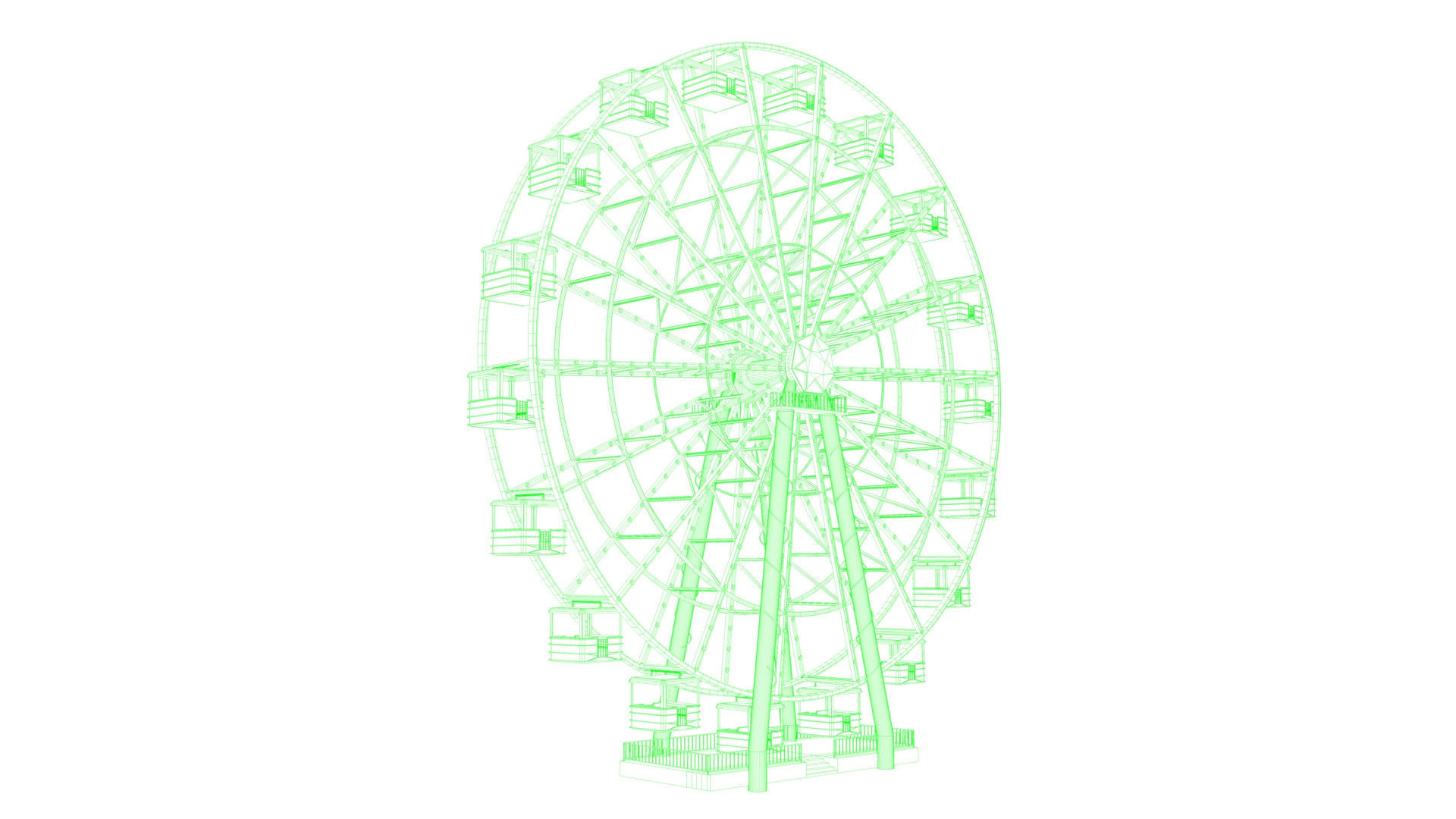 Ferris Wheel  3D model_10