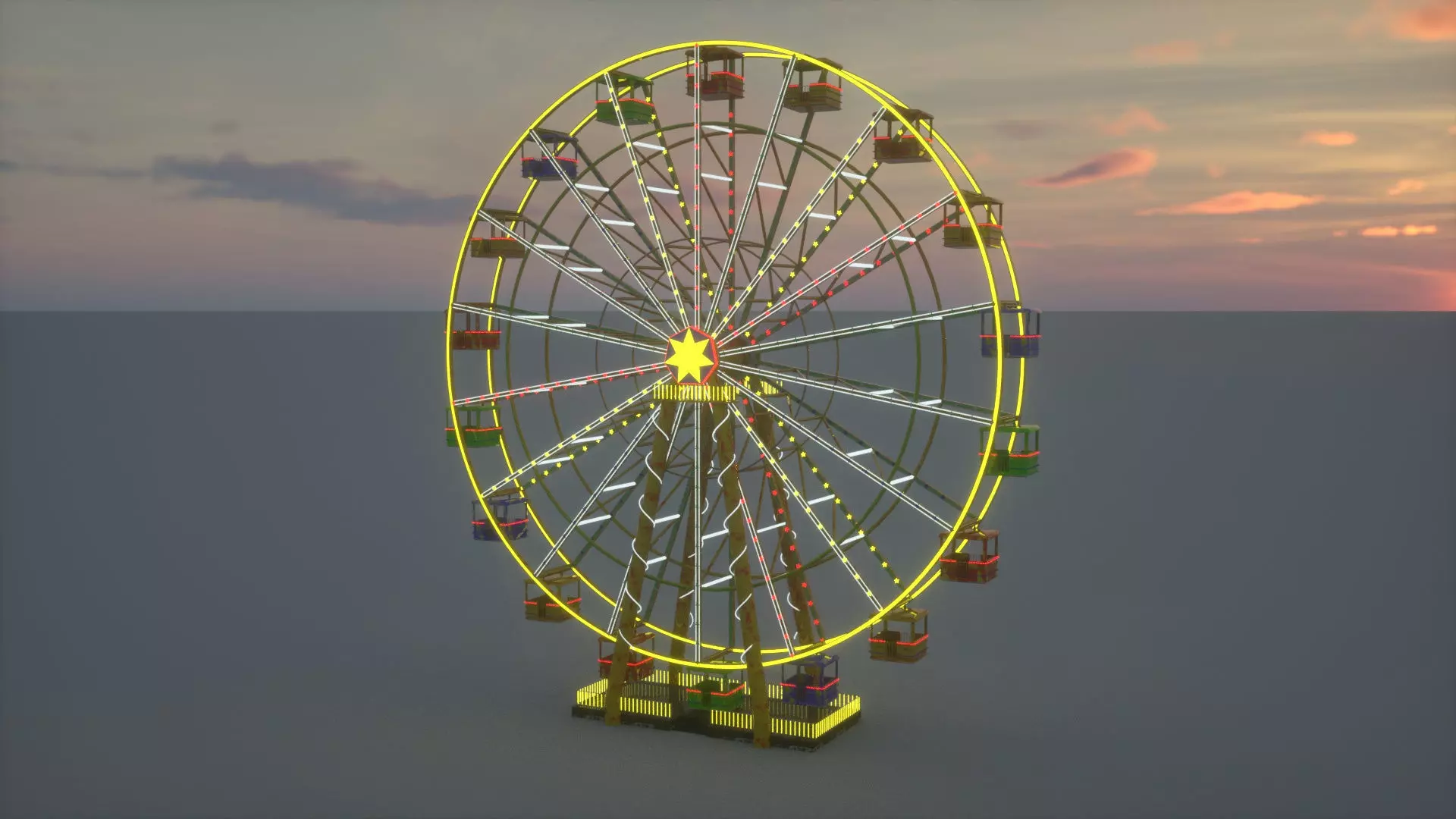Ferris Wheel  3D model_0