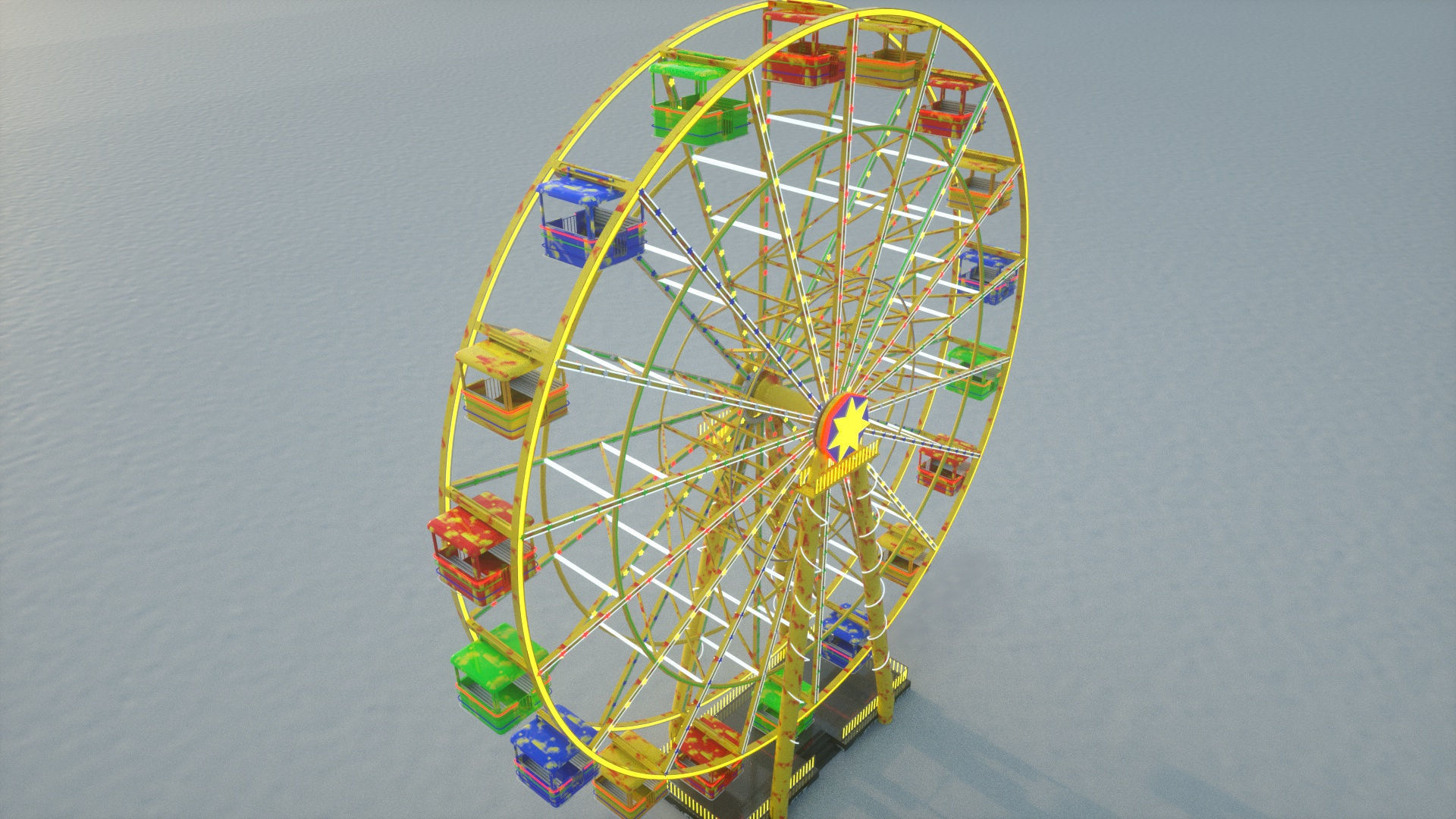 Ferris Wheel  3D model_6