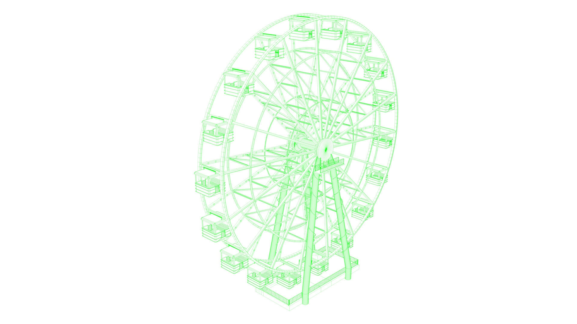 Ferris Wheel  3D model_12
